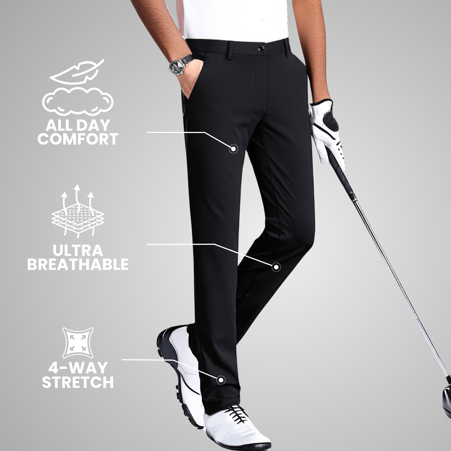 ULTRA-STRETCH PRO GOLF TROUSERS